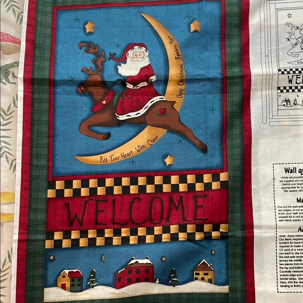 Vintage sew your own wall hanging with Santa Design